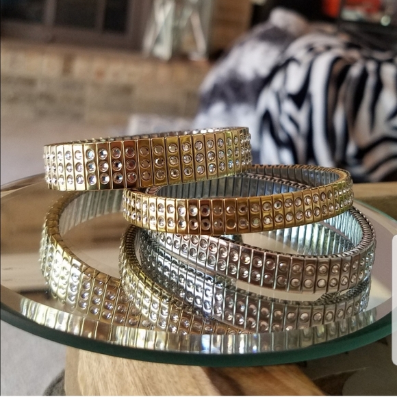 AUTHENTIC Swarovski Contemporary Stretch Bracelets SET of 3 - Picture 9 of 17
